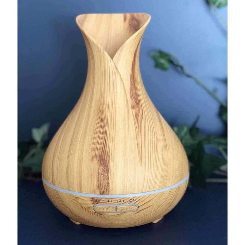 Light Vase Aromatherapy Diffuser Glowing Blue 