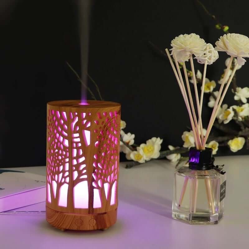 Tree of life aromatherapy diffuser light 