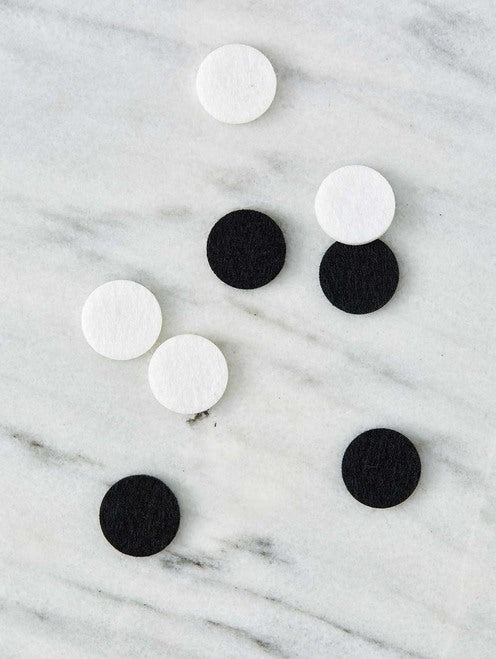 Aroatherapy Diffusing Pads - Black & White (30mm)