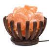 Himalayan Salt Lamp - Chunk Bowl Wooden Basket (12V/12W)
