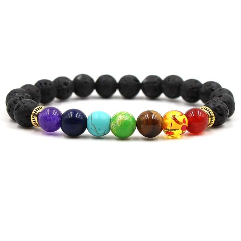7 Chakra Bracelet and Aromatherapy Diffuser in One (Set of 2)